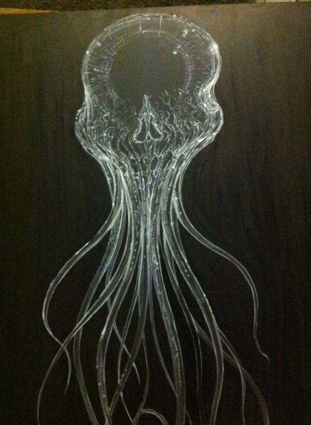 jellyfish acrylic on canvas